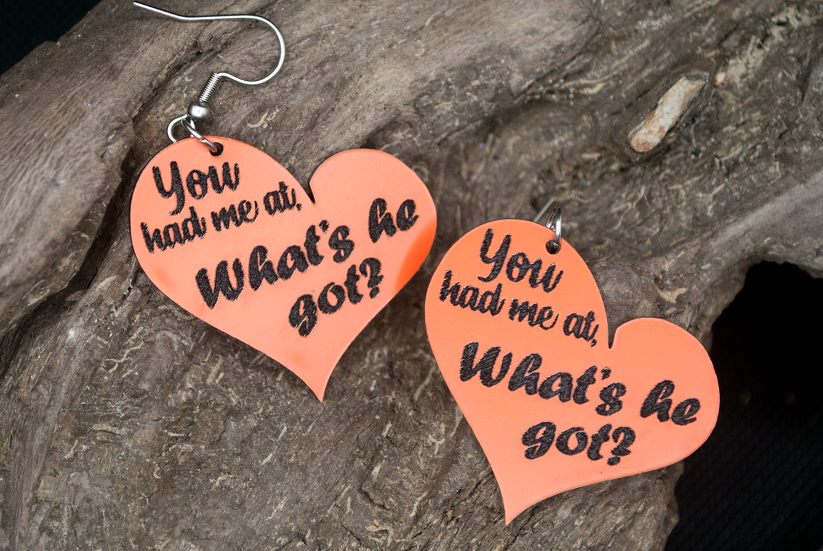 Buffalo Bandits "You had me at ....?" Earrings