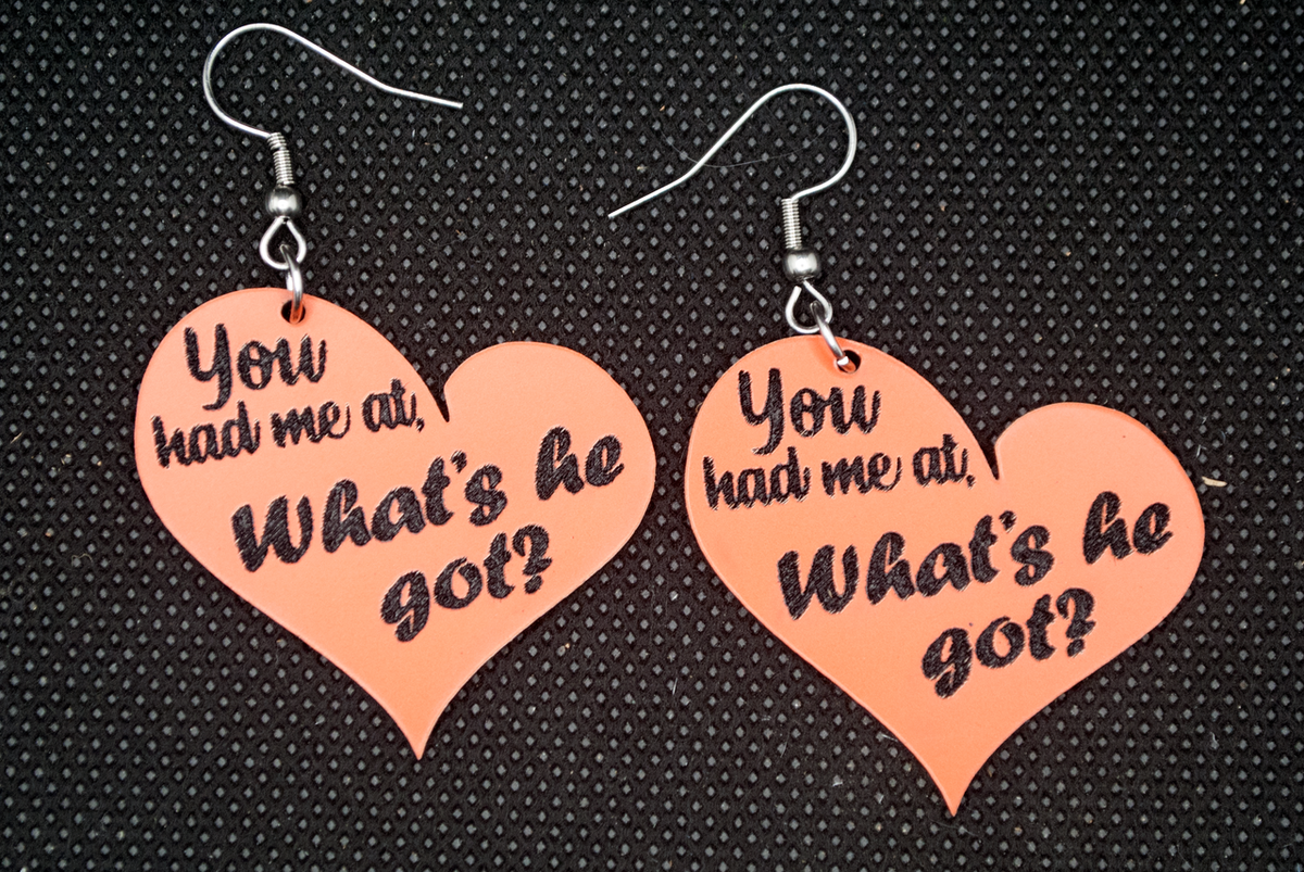 Buffalo Bandits "You had me at ....?" Earrings