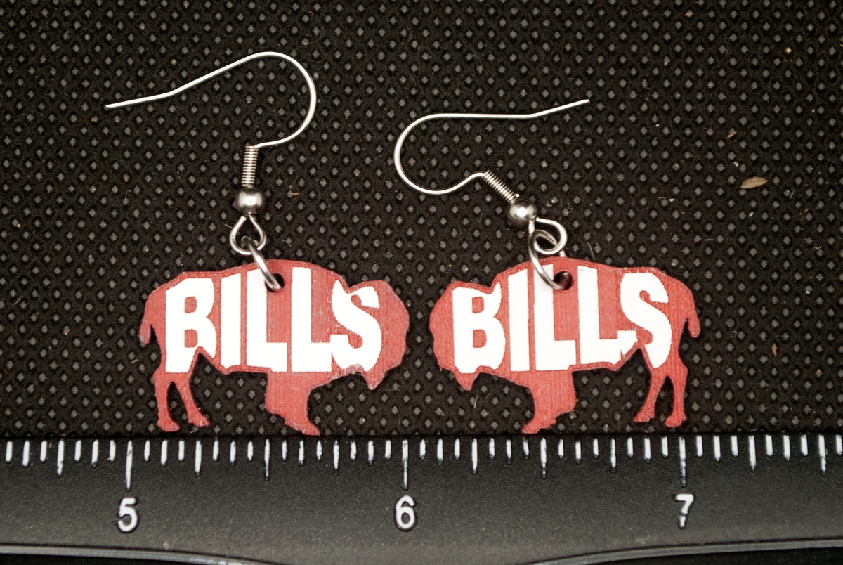 Buffalo Bills Acrylic Earrings
