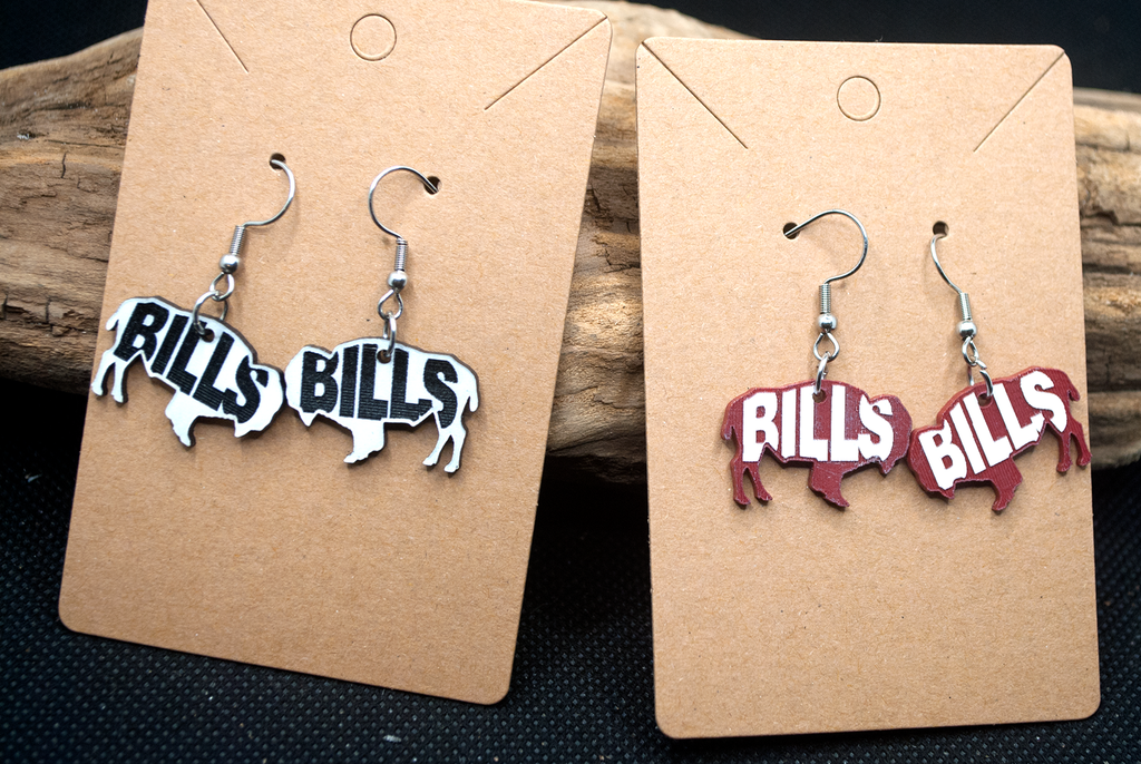 Buffalo Bills Acrylic Earrings