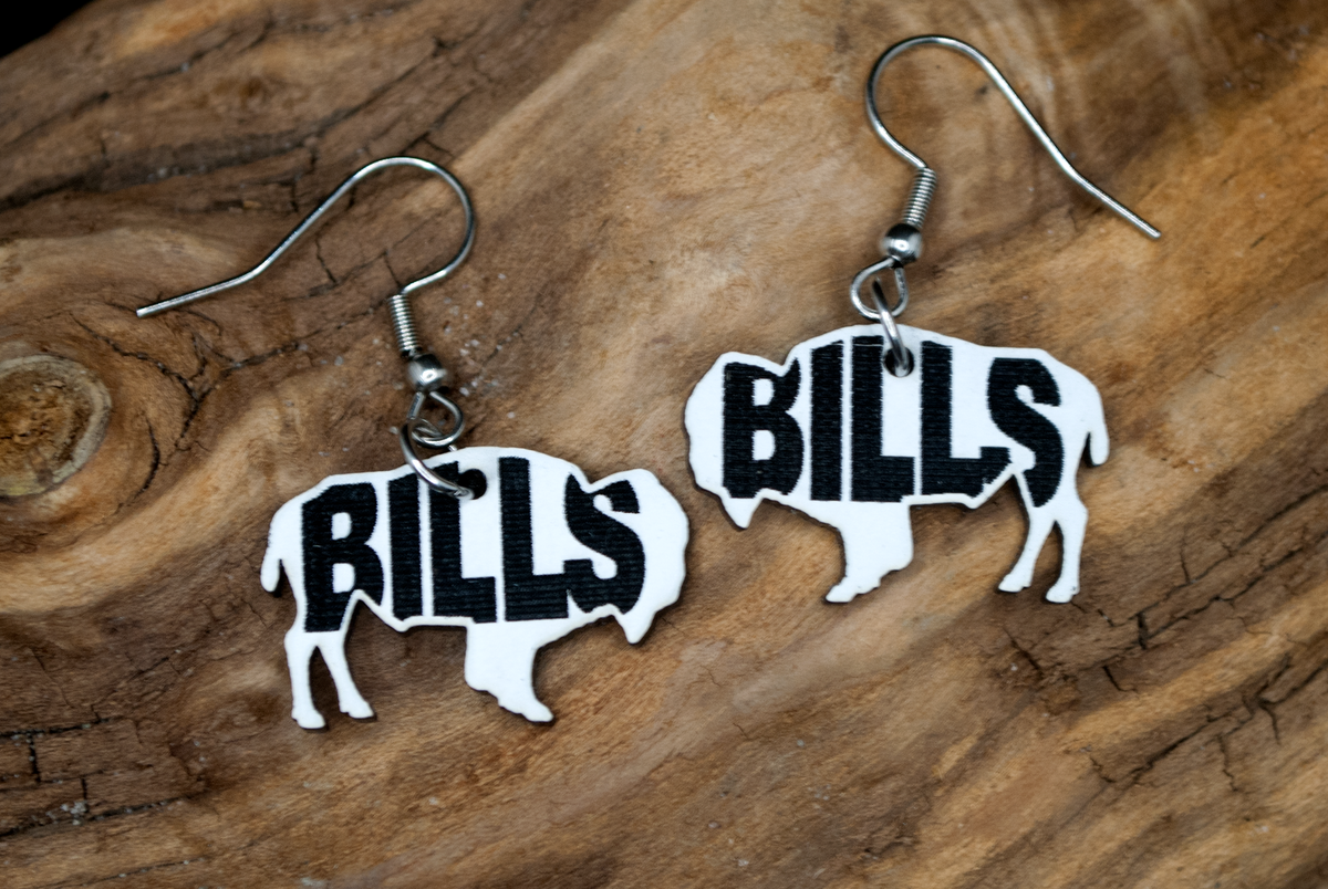 Buffalo Bills Acrylic Earrings