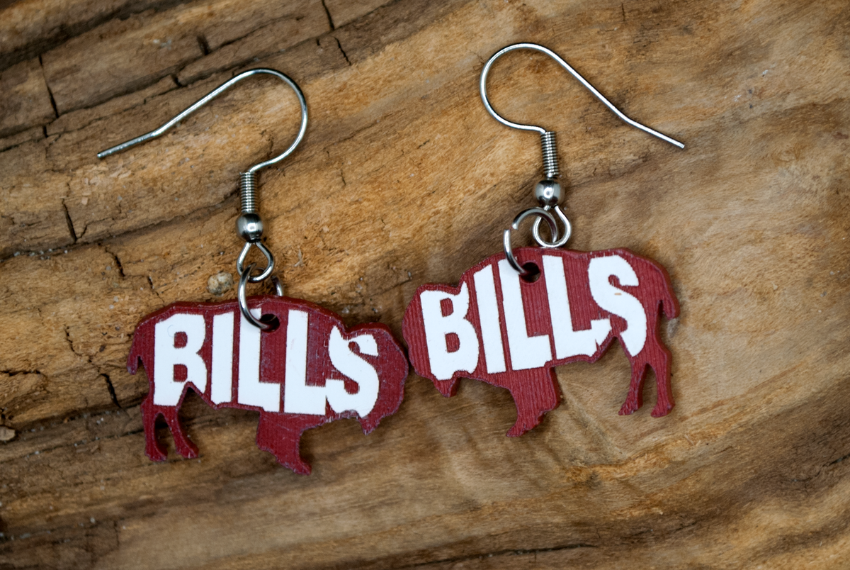 Buffalo Bills Acrylic Earrings
