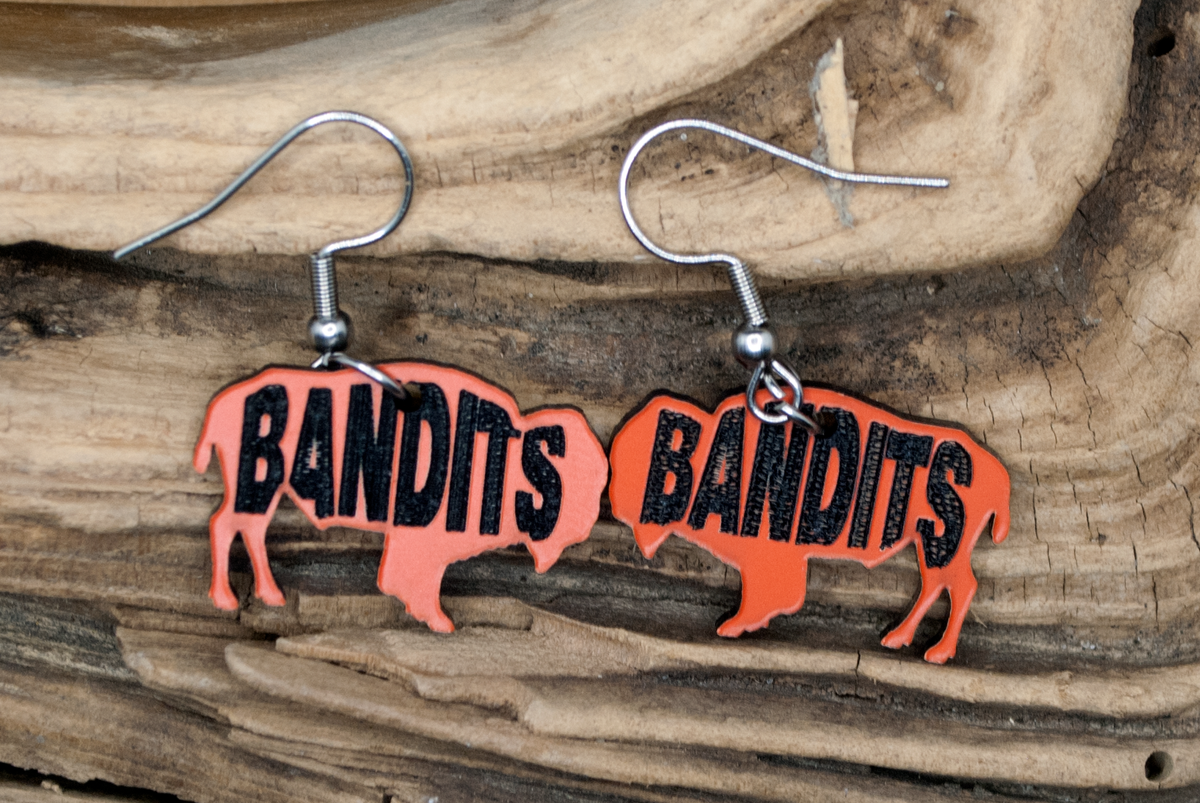 Buffalo Bandits Acrylic Earrings