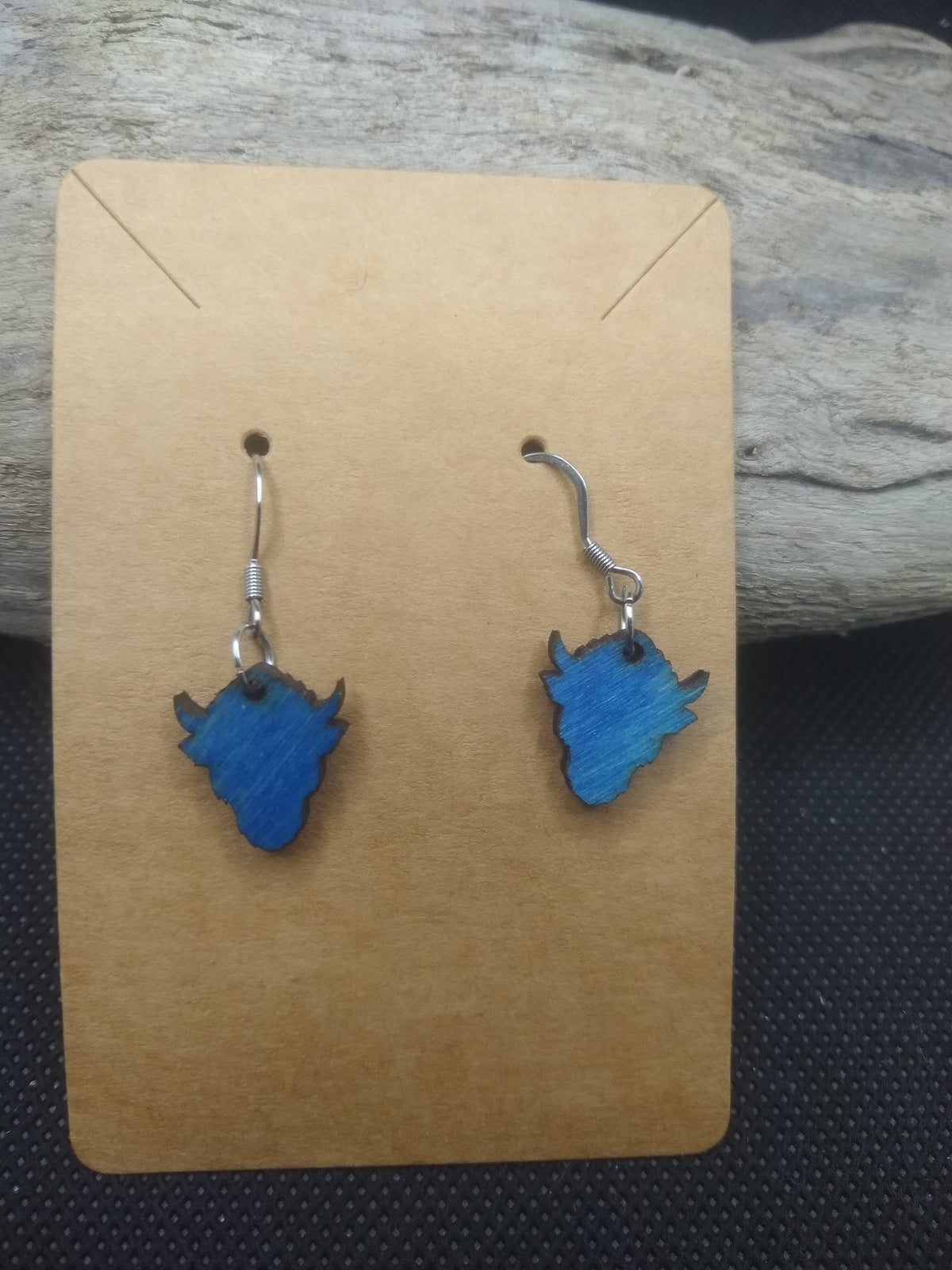 Buffalo Head Silouette Earrings