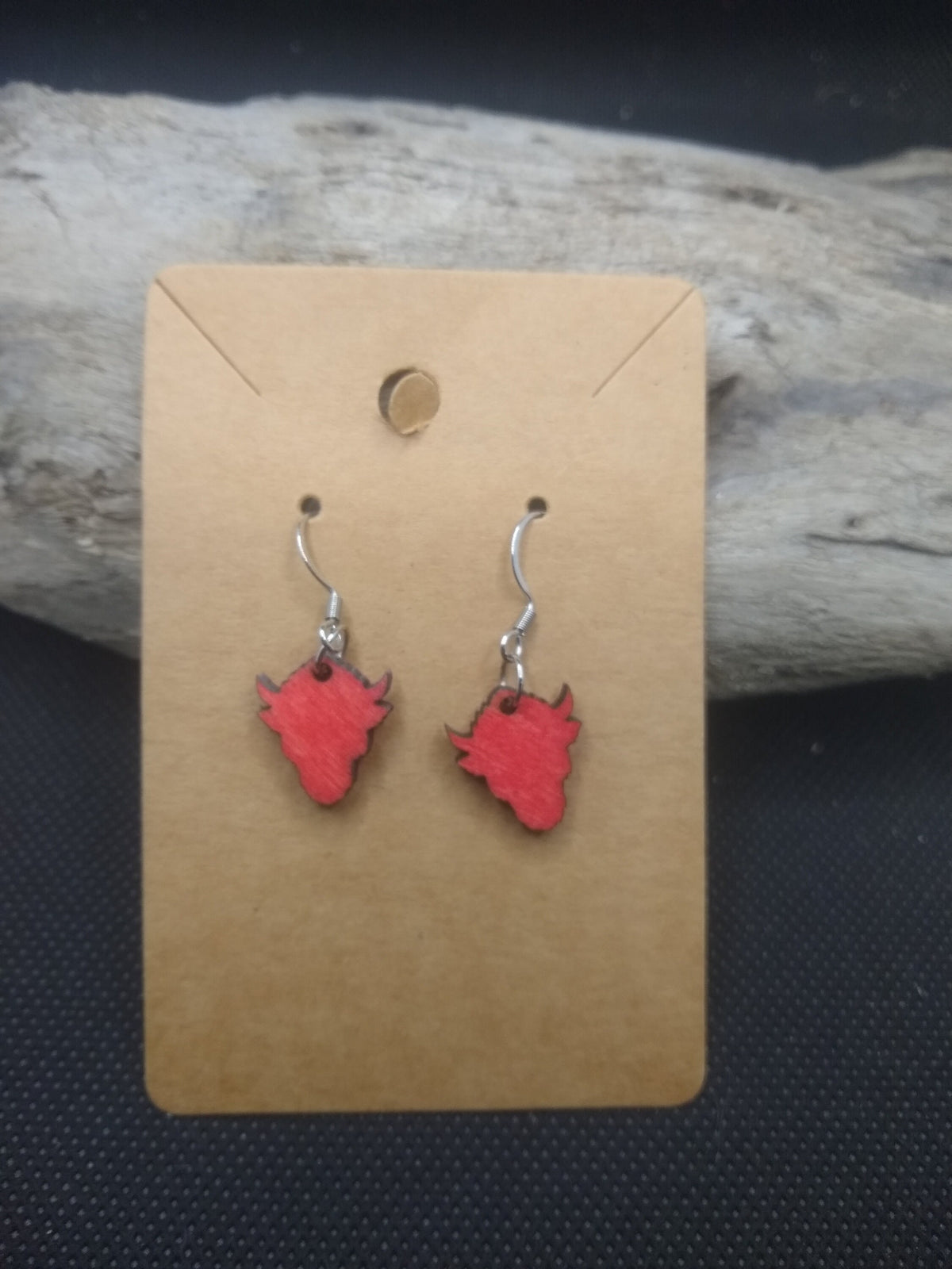 Buffalo Head Silouette Earrings