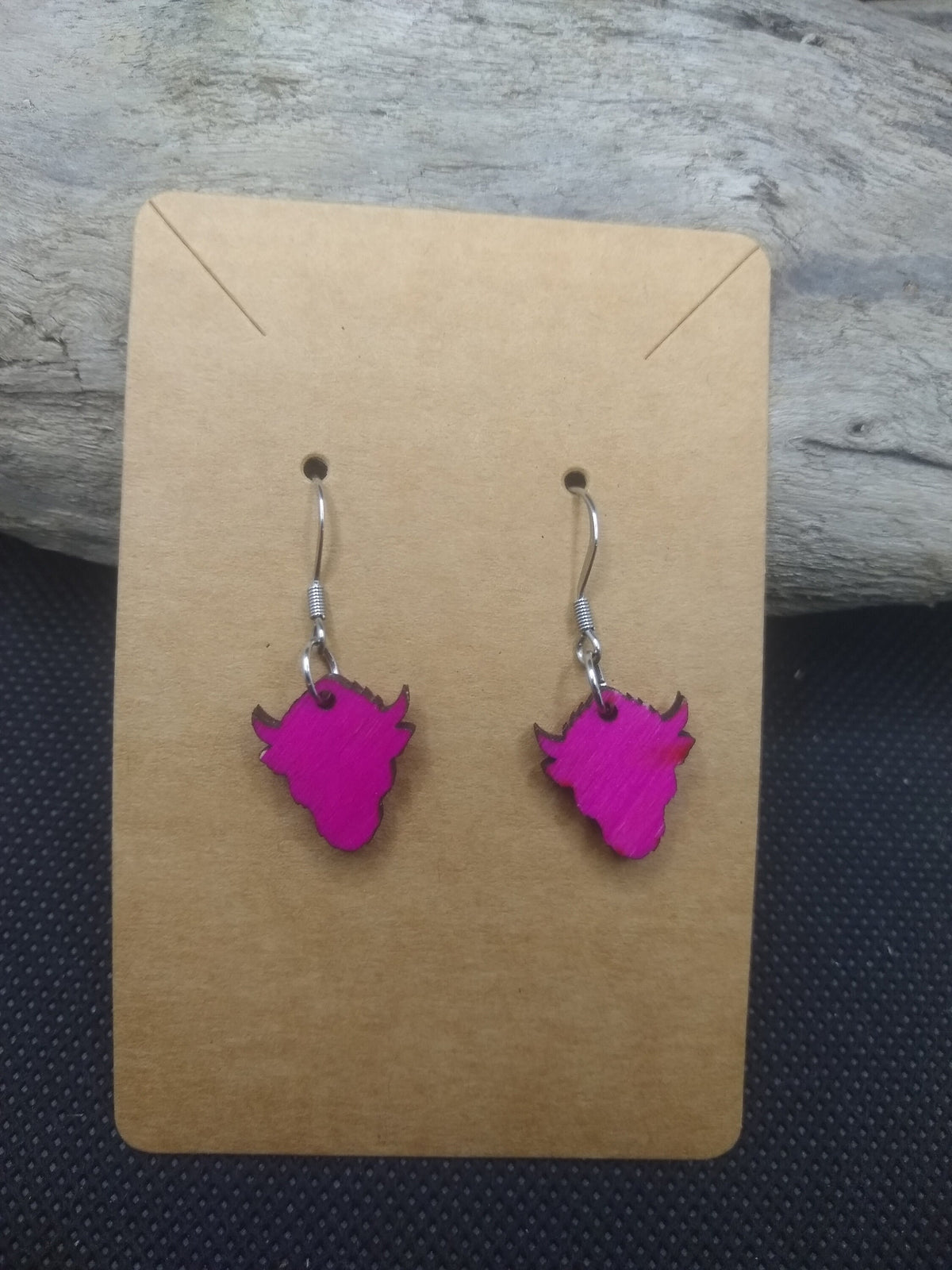 Buffalo Head Silouette Earrings